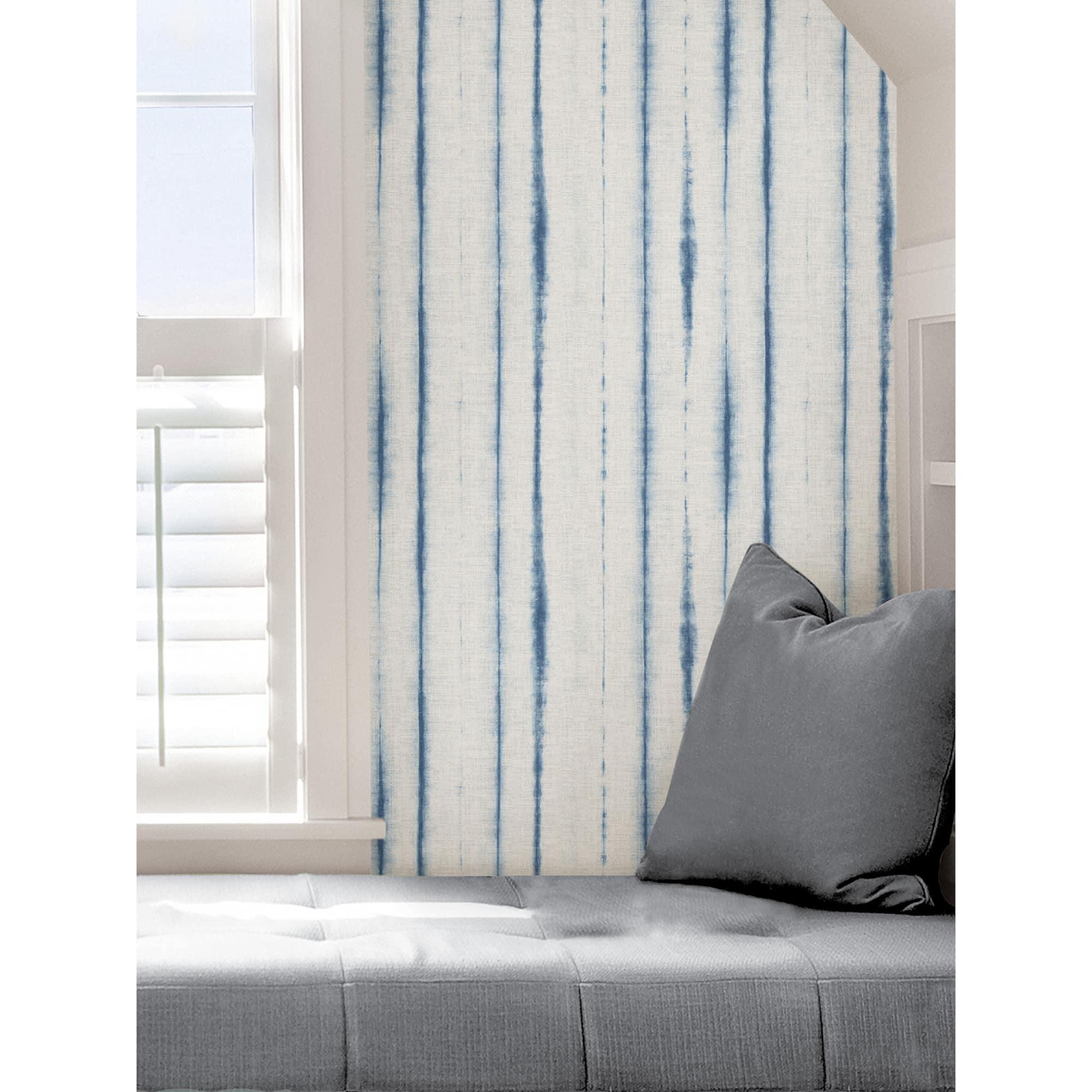 NuWallpaper Blue Indigo Drops Peel & Stick Wallpaper